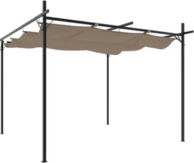 vidaXL Pergola 295x292x230cm taupe