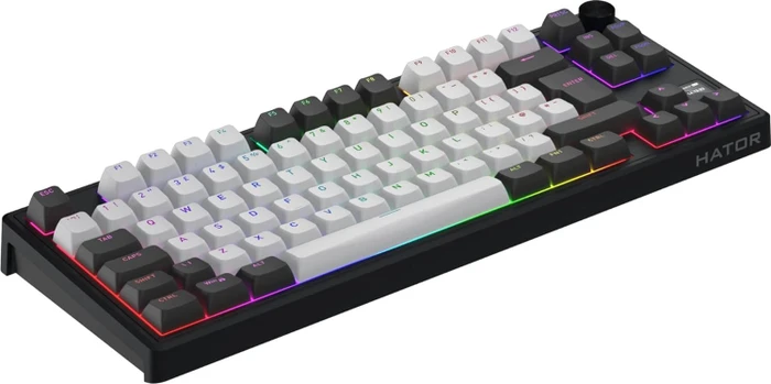 Hator Skyfall 80 Pro Wireless, weiß/schwarz, LEDs RGB, Aurum Vanila Silent, USB/Bluetooth, EU