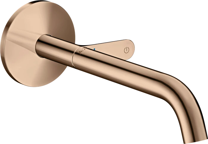 Hansgrohe Axor One Waschbeckenarmatur für Wandmontage Select mit Auslauf 220mm polished red gold