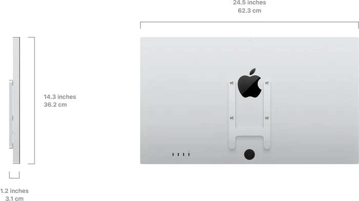 Apple Studio Display (2026) (ohne Standfuß), Standardglas, VESA Mount Adapter, 27"
