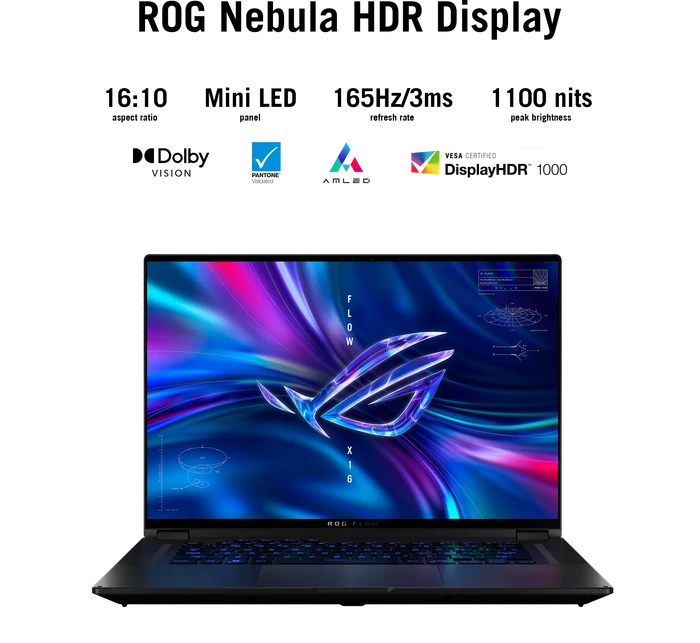 ASUS ROG Flow X16 GV601RW-M5093W, Ryzen 7 6800HS, 32GB RAM, 2TB SSD, GeForce RTX 3070 Ti, DE