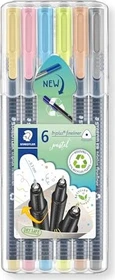 Staedtler triplus fineliner 334 0.3mm Pastellfarben sortiert, 6er-Pack
