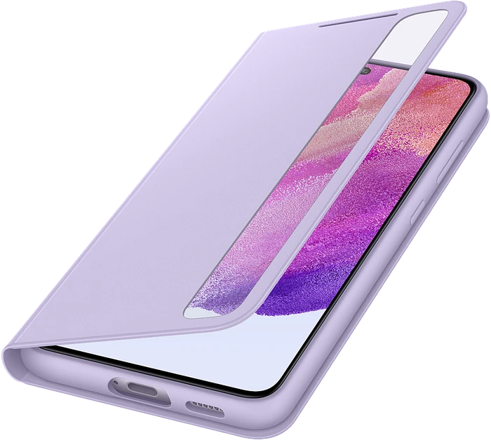 Samsung Clear View Cover für Galaxy S21 FE Lavender