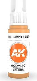AK-Interactive 3rd Gen Acrylic Colors Acrylic Modelling Colors sunny skin tone, 17ml
