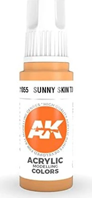 AK-Interactive 3rd Gen Acrylic Colors Acrylic Modelling Colors sunny skin tone, 17ml