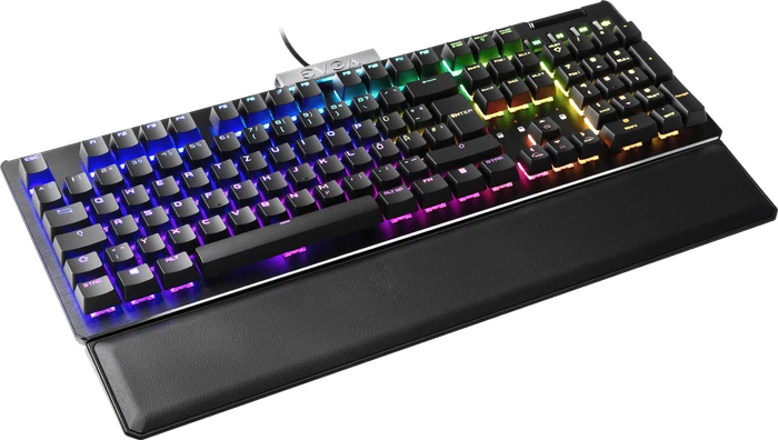 EVGA Z15, LEDs RGB, schwarz, Kailh SPEED Silver, USB, FR