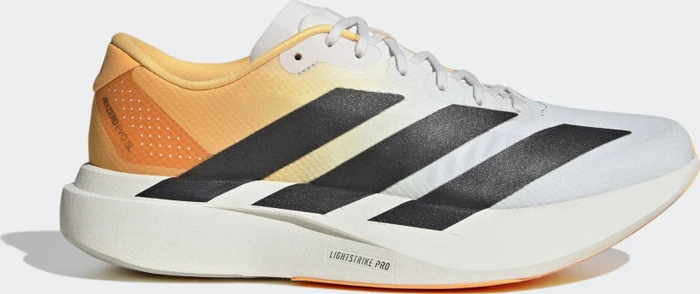adidas Adizero Evo SL crystal white/lucid tangerine/iron metallic (Herren)