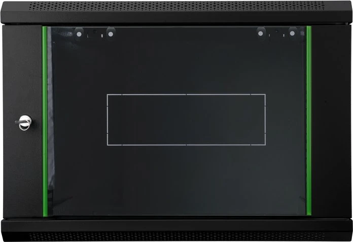 Digitus Professional Dynamic Basic Serie Wandschrank 7HE, Sicherheitsglastür, IP2X, schwarz, 450mm tief