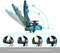 IntimaTe WM Heart Racersedia 3 Gamingstuhl, schwarz/blau Vorschaubild