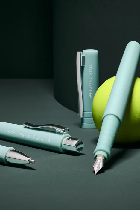 Faber-Castell Füller Poly Pen caribic blue, rechte Hand/linke Hand, mittel