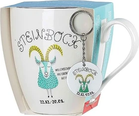 Ritzenhoff & Breker Astro Kaffeebecher Steinbock mit Schlüsselanhänger 650ml