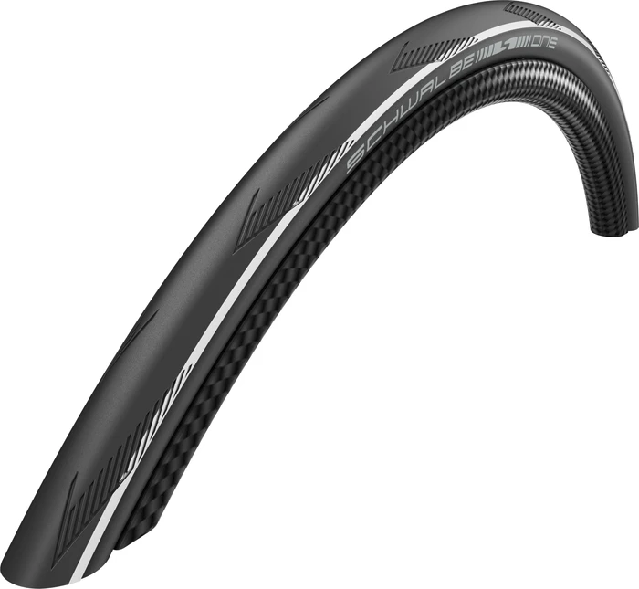 Schwalbe One 700x25C LiteSkin RaceGuard Addix Reifen white stripes