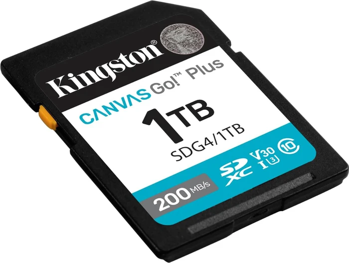 Kingston Canvas Go! Plus Gen4 R200/W160 1TB, UHS-I U3, Class 10