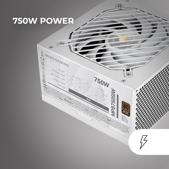 Mars Gaming MPB750SIW weiß 750W, ATX 2.4