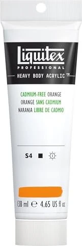 Liquitex Professional Heavy Body Acrylic cadmium-free orange, 138ml