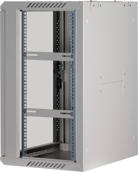 Rockstable 19" Wandschrank 15HE, Sicherheitsglastür, IP2X, weiß, 440mm tief