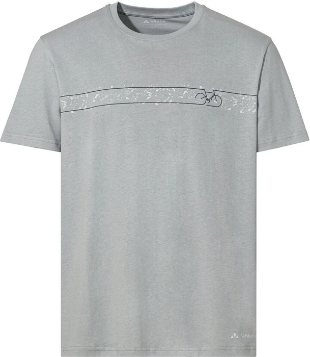 Vaude Cyclist V Funktionsshirt kurzarm pigeon grey/blue (Herren)