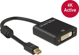 DeLOCK Mini DisplayPort 1.2 [Stecker]/DVI [Buchse] Adapterkabel, aktiv, schwarz (62603)