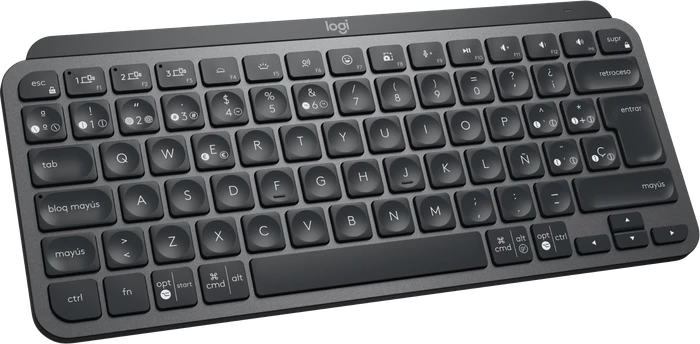 Logitech MX Keys Mini for Business, LEDs weiß, Logi Bolt, Graphite, schwarz, USB/Bluetooth, ES