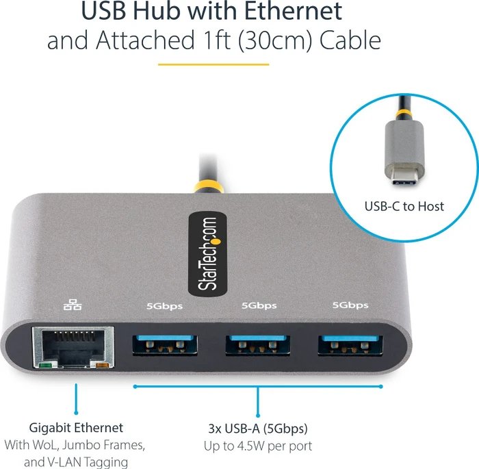 StarTech USB-C Multiport-Adapter, USB-C 3.0 [Stecker]