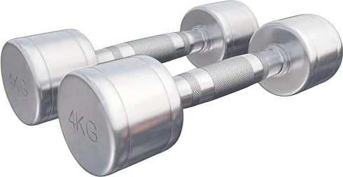 Gorilla Sports Chrom Kurzhantel Set 2x 4kg