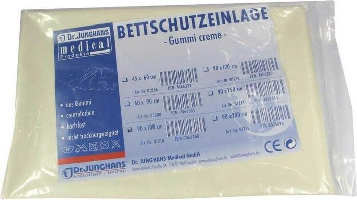 Dr. Junghans Medical Gummi Bettschutzeinlage, 90x100cm, 1 Stück