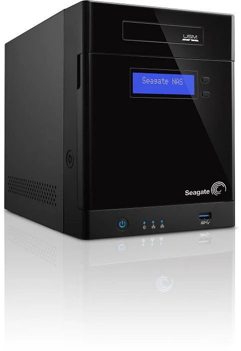 Seagate Business Storage 4-Bay 4TB, 2x RJ-45 1000Base-T, 2x USB-A 3.0