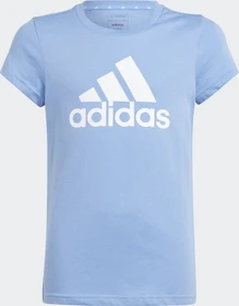 adidas Essentials Big Logo Cotton T-Shirt kurzarm blue fusion metallic/white (Junior)