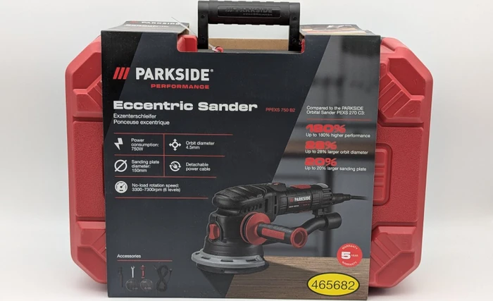 Parkside Performance PPEXS 750 B2 Elektro-Exzenterschleifer inkl. Koffer + Zubehör