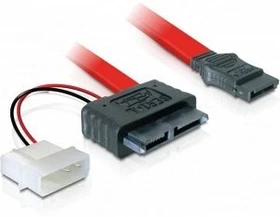 DeLOCK SATA All-in-One Kabel 0.3m, Slimline [Buchse]