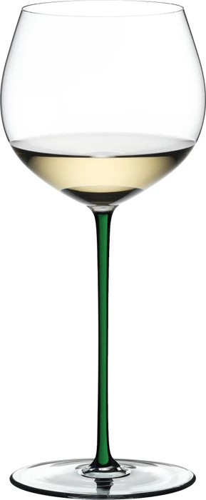 Riedel Fatto A Mano Oaked Chardonnay Weißweinglas grün