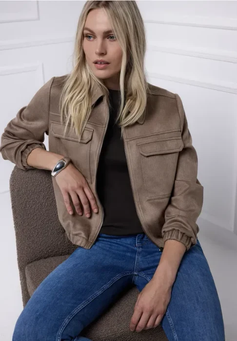 Street One Kurze Veloursjacke Jacke light terra mocha (Damen)