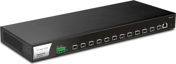 DrayTek VigorSwitch FX Series Rackmount 10G Managed Switch, 12x SFP+