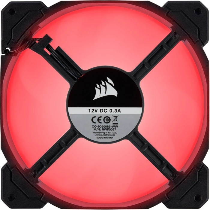 Corsair Air Series LED Red AF140 [2018], 140mm, 2er-Pack