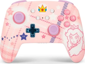 PowerA Enhanced Wireless Controller Princess Peach Plaid (Switch)
