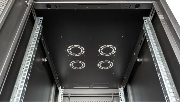 Roline / Secomp Basic 19" Netzwerkschrank 26HE, montiert, Glastür, IP20, RAL 9005, 1000mm tief