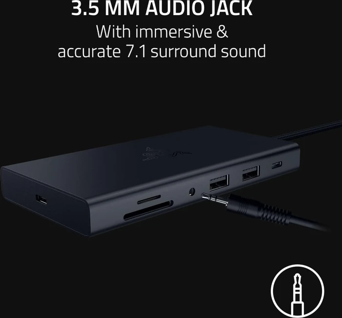 Razer USB-C Dock, schwarz, USB-C 3.1 [Stecker]