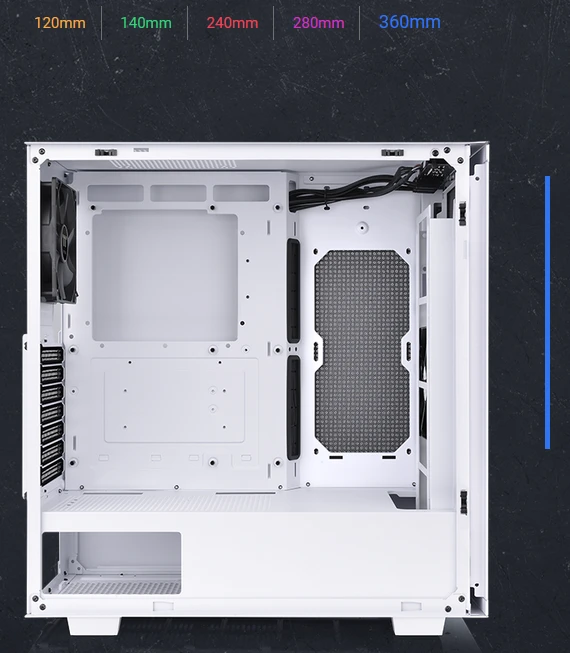 Thermaltake Divider 300 TG Air Snow Edition, weiß, Glasfenster