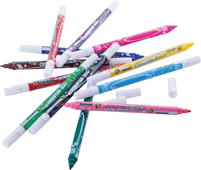 Jolly Superstars Duo Doppelfasermaler Classpack sortiert, 72er-Set