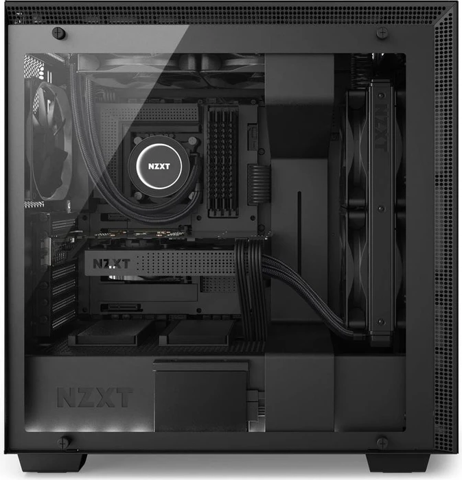 NZXT H700i schwarz, Glasfenster