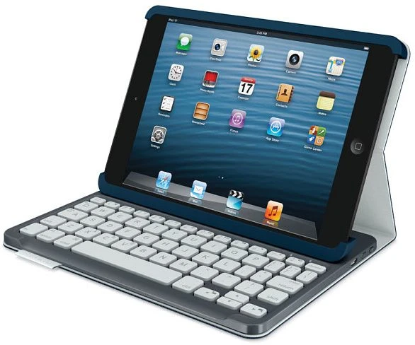 Logitech Keyboard Folio für iPad mini, blau, DE