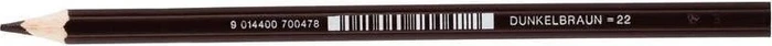 Jolly Supersticks Classics Buntstift dunkelbraun, Kartonetui, 12er-Pack (3000-0286)