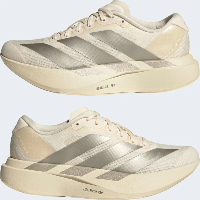 adidas Adizero Evo SL wonder white/cyber metallic/warm vanilla (Damen)