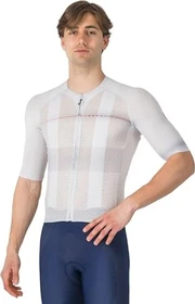 Castelli Climber's A/C Trikot kurzarm silver gray/red (Herren)