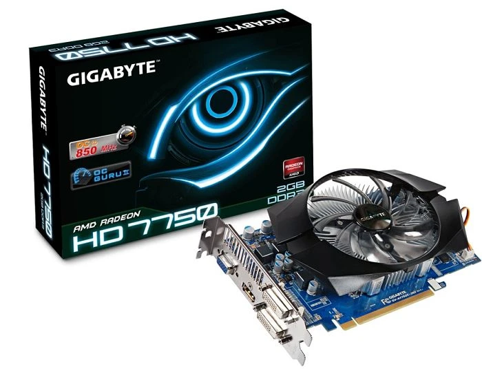 GIGABYTE Radeon HD 7750 OC, 2GB DDR3, VGA, 2x DVI, HDMI