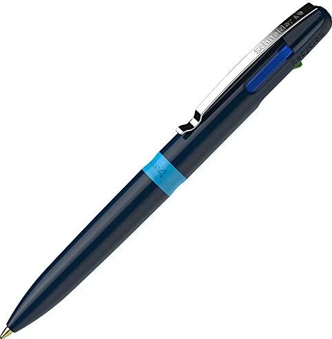 Schneider 4 Farben Multiminenstift Kugelschreiber mehrfarbig, weiß/tiefblau