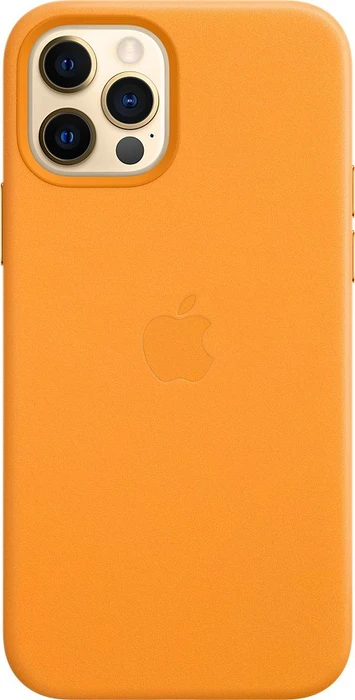 Apple Leder Case mit MagSafe für iPhone 12/12 Pro california poppy