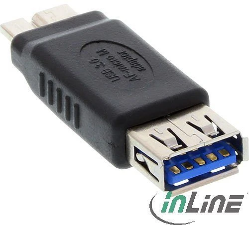 InLine USB 3.0 Adapter, Buchse A auf Micro-B Stecker