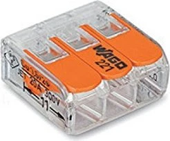 Wago COMPACT-Verbindungsklemme bis 4mm² 3-Leiter, 5 Stück
