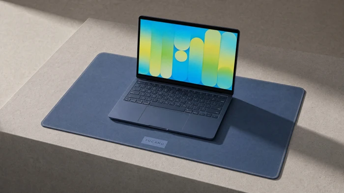 Tucano One Desk Pad für MacBook Neo, 550x350mm, Indigo blau